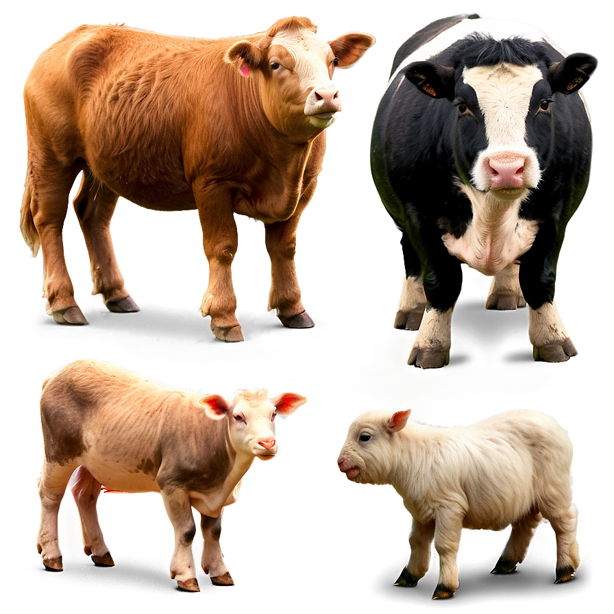 Farm Animals Collection Png 05242024 PNG Image