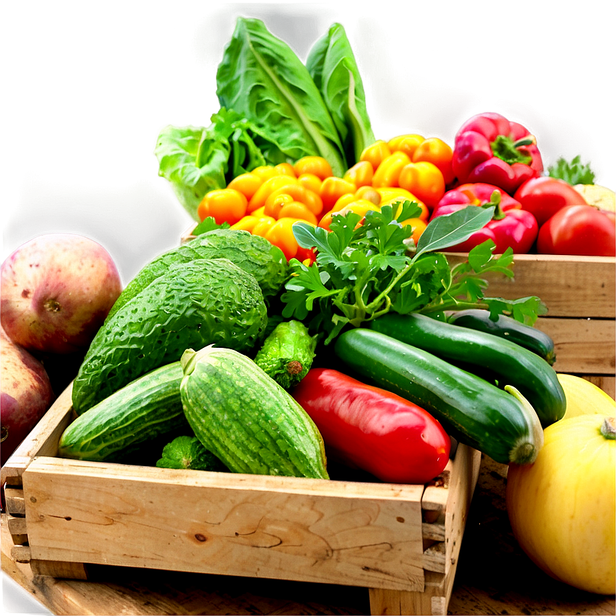 Farm Fresh Vegetables Stand Png 5 PNG Image