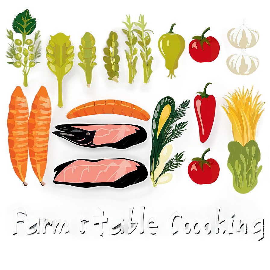 Farm To Table Cooking Png Ukh8 PNG Image