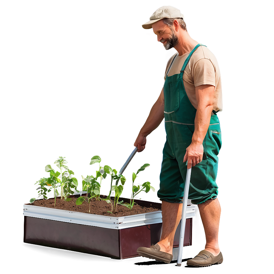 Farmer And Greenhouse Png Qhb PNG Image