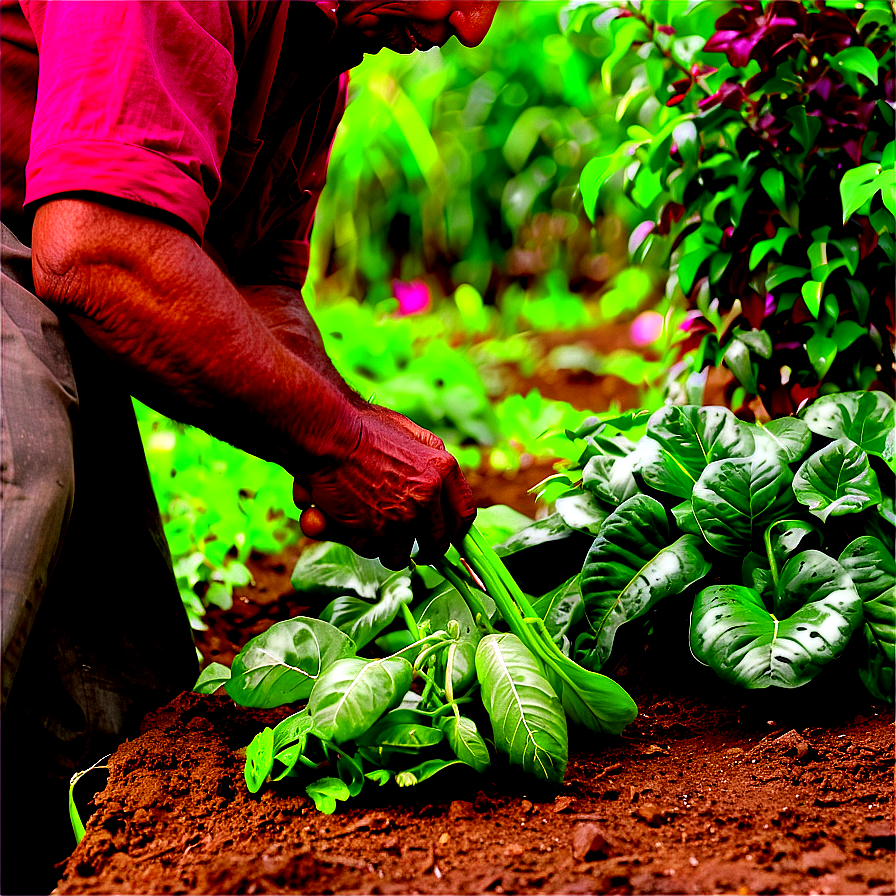 Farmer In Garden Png Voh PNG Image