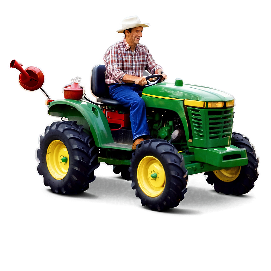 Farmer On Tractor Png Ewx7 PNG Image