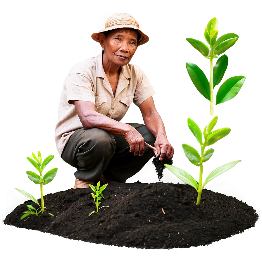 Farmer Planting Seeds Png Lpv74 PNG Image