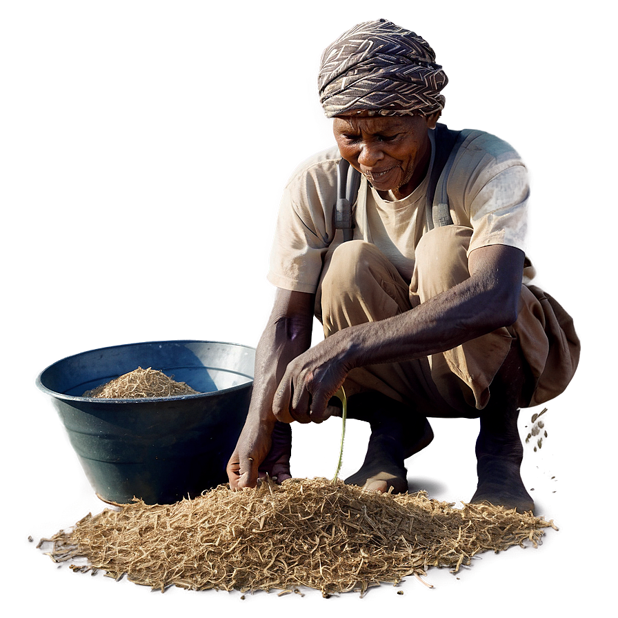 Farmer Sowing Seeds Png Fcd13 PNG Image