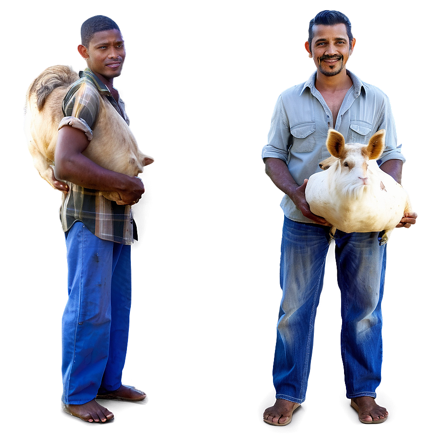 Farmer With Livestock Png Xql31 PNG Image