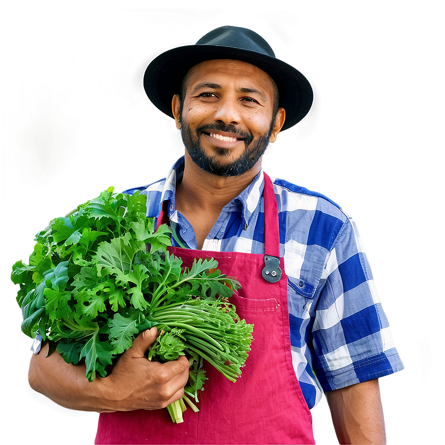 Farmer With Vegetables Png 05242024 PNG Image