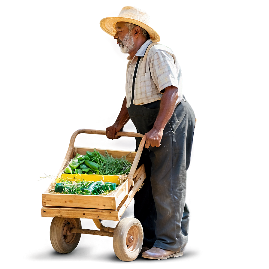 Farmer With Wheelbarrow Png Cir47 PNG Image