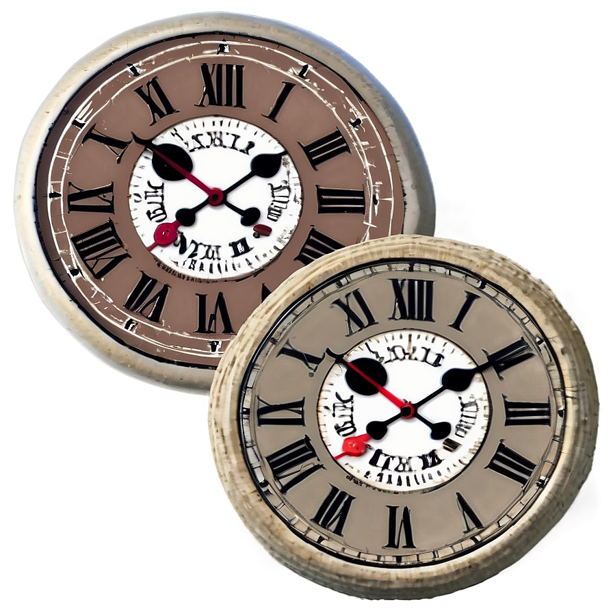 Farmhouse Style Clock Png Mmf42 PNG Image