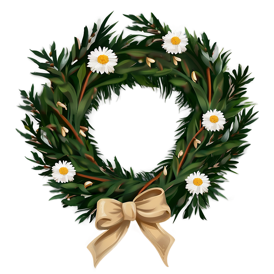 Farmhouse Style Wreath Png 31 PNG Image