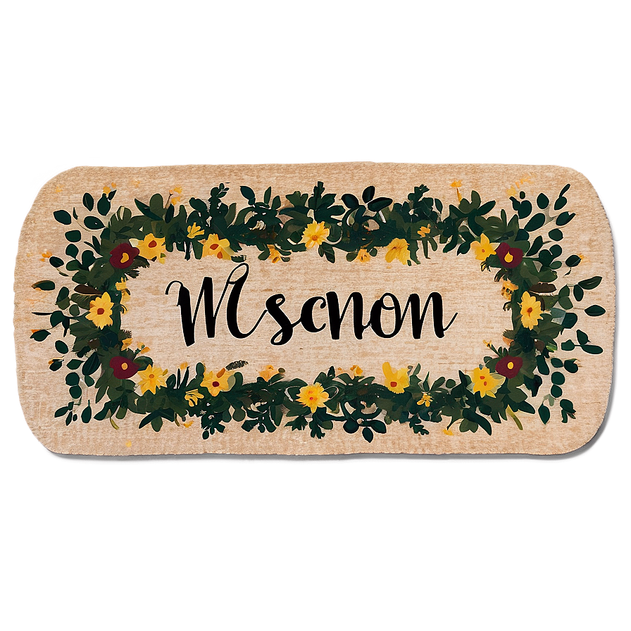 Farmhouse Welcome Rug Png Qcg PNG Image