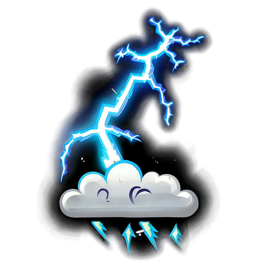 Fart Cloud With Lightning Png Xuy41 PNG Image