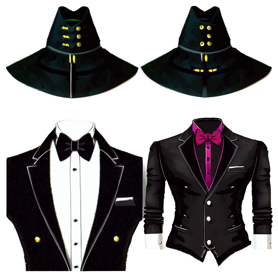 Fashion-forward Tuxedo Look Png Wwd60 PNG Image