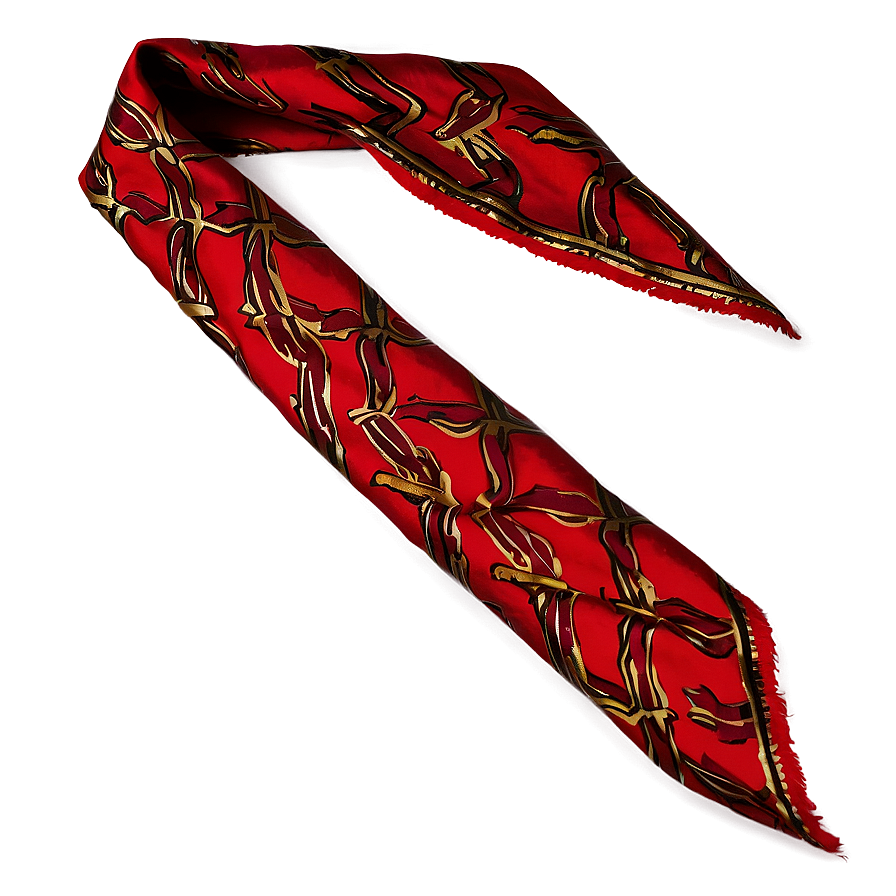 Fashion Red Scarf Png 06252024 PNG Image