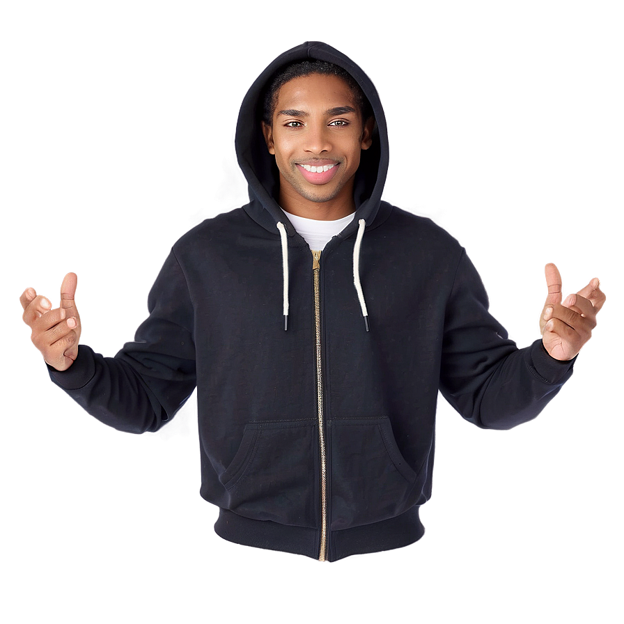 Fashion Zip Up Hoodie Png Nol56 PNG Image