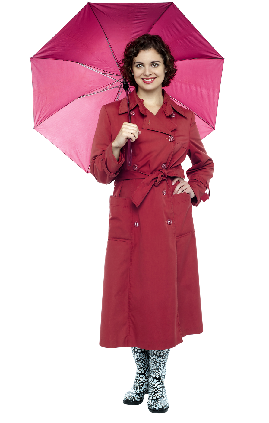 Fashionable Rainy Day Outfit PNG Image