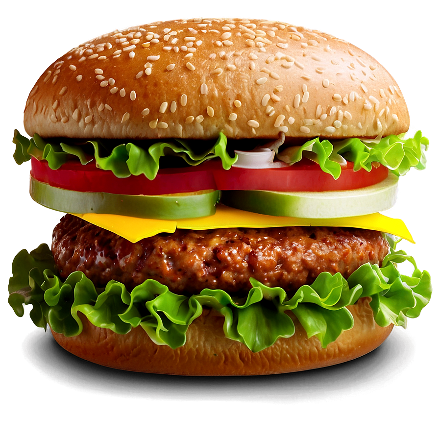 Fast Food Burger Sticker Png Ryu9 PNG Image