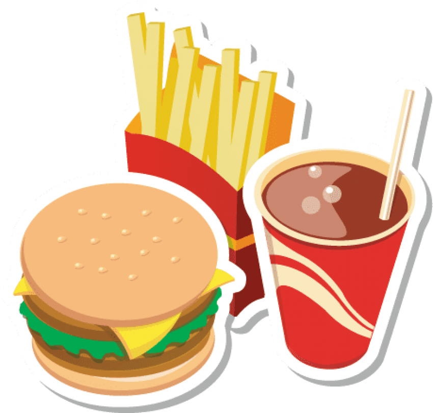 Fast Food Combo Illustration.png PNG Image