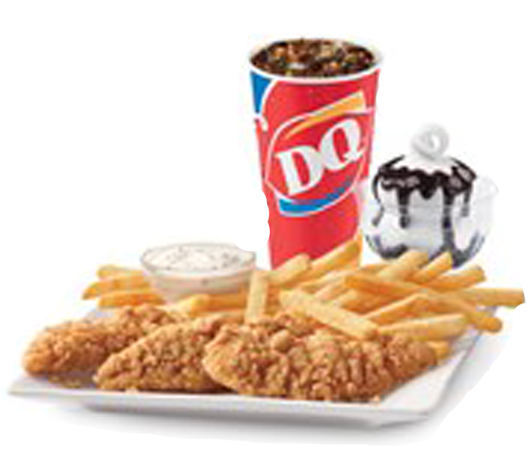 Fast Food Meal D Q Combo PNG Image