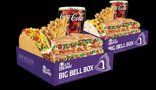 Fast Food Taco Combo Meal PNG Image