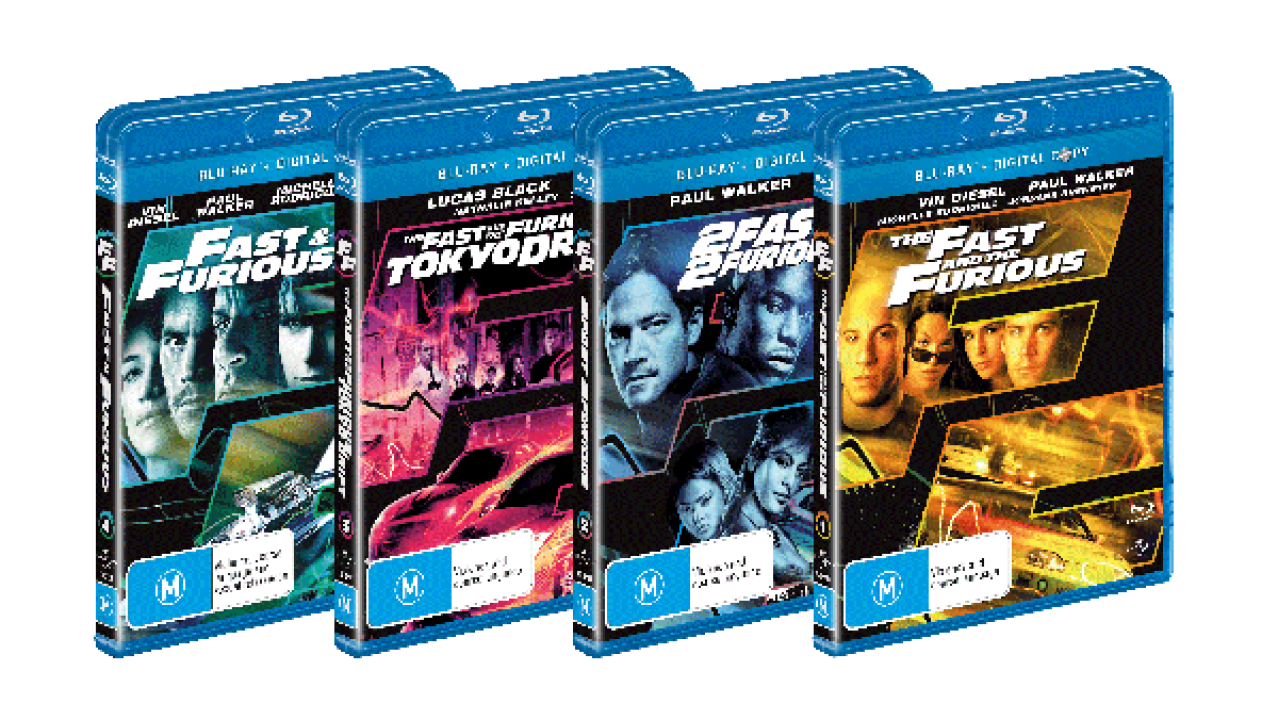 Fast Furious Bluray Collection PNG Image