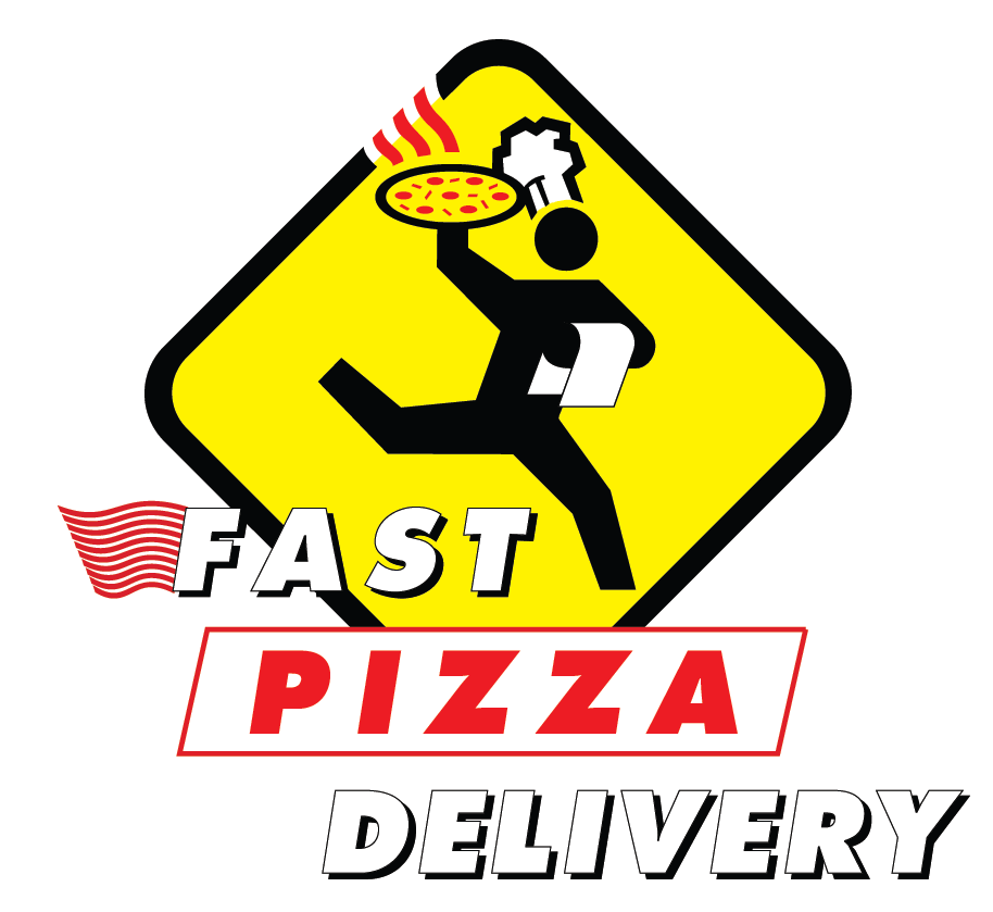 Fast Pizza Delivery Sign PNG Image