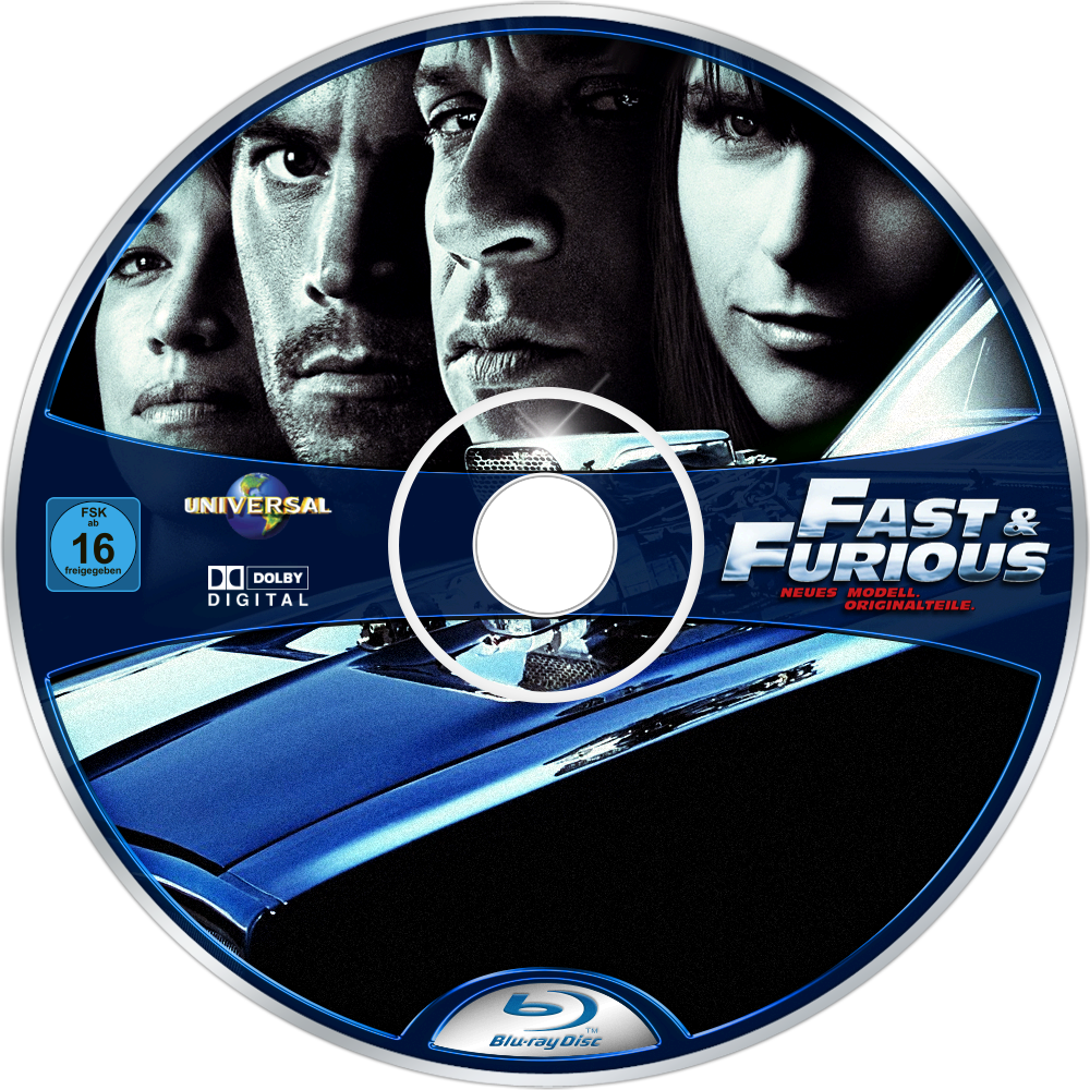 Fastand Furious Bluray Disc PNG Image