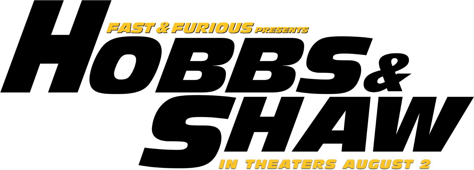 Fastand Furious Hobbsand Shaw Movie Title PNG Image