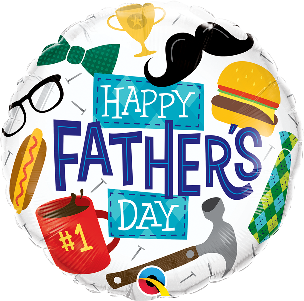 Fathers Day Celebration Balloon PNG Image