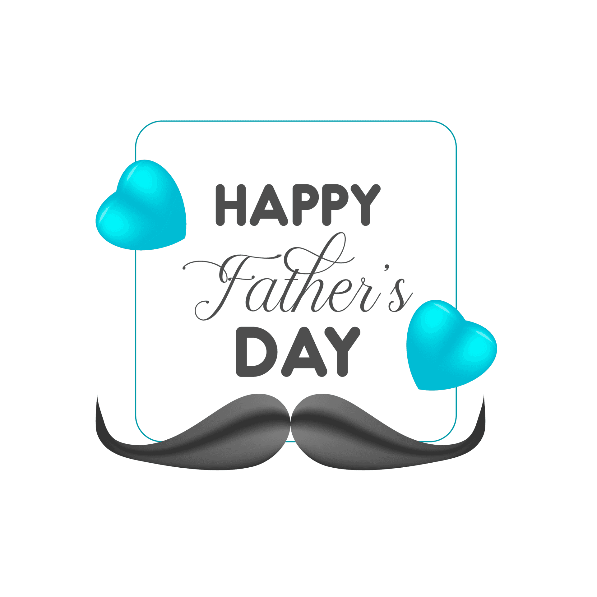 Fathers Day Celebration Graphic PNG Image