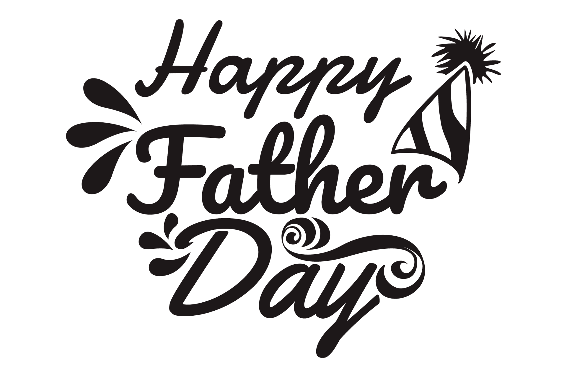 Fathers Day Celebration Graphic PNG Image