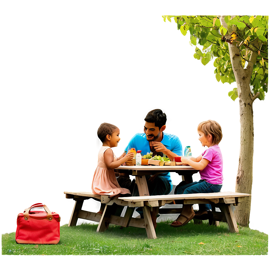 Fathers Day Picnic Scene Png 77 PNG Image