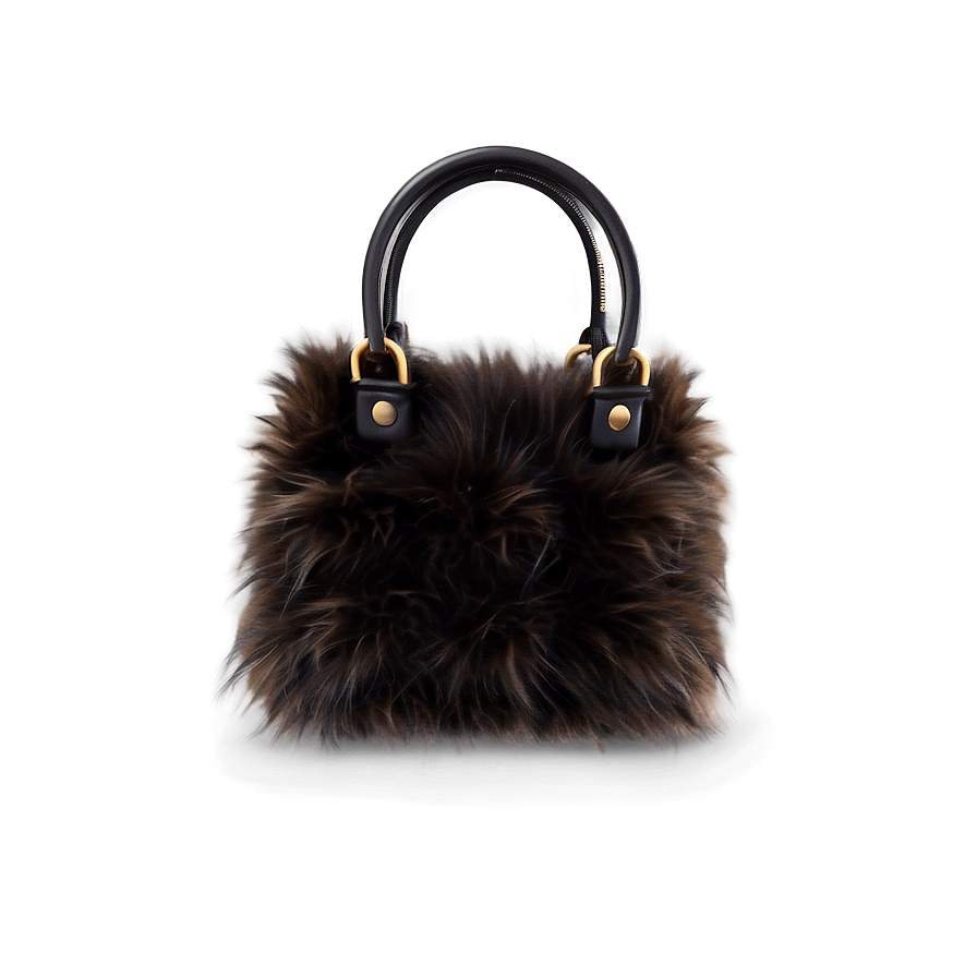 Faux Fur Handbag Png Inc PNG Image