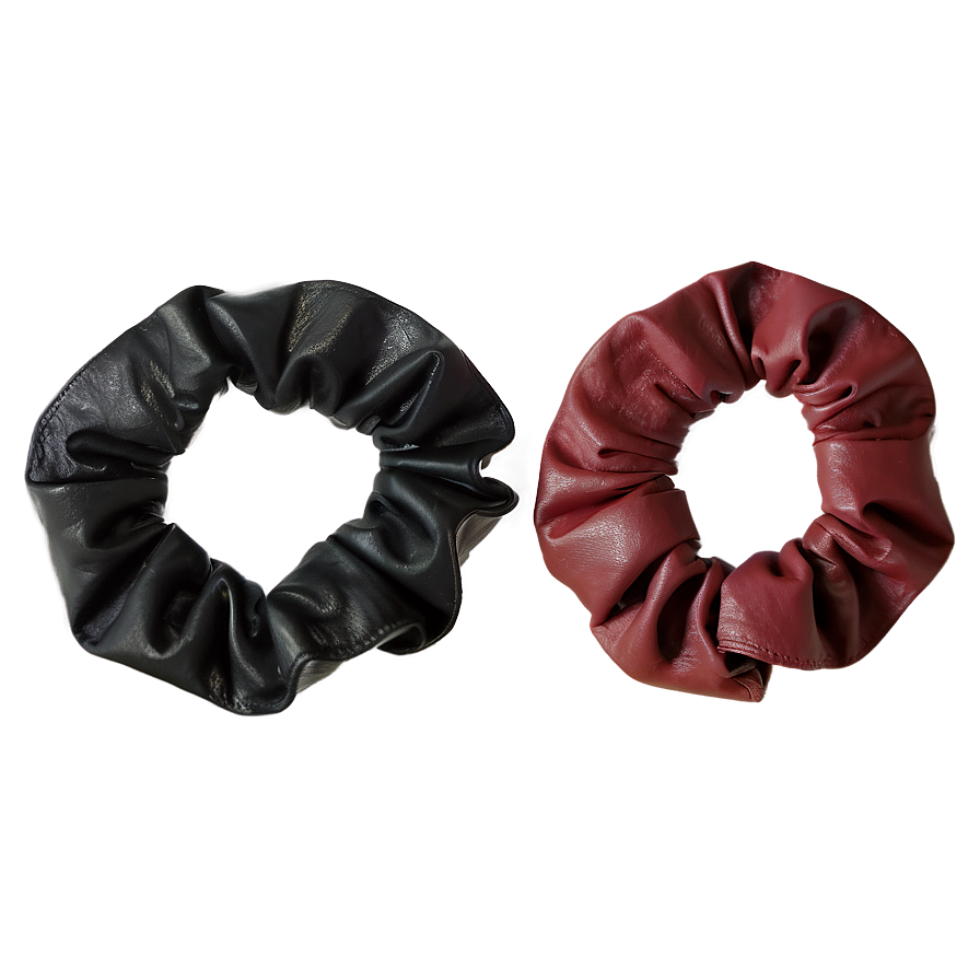 Faux Leather Scrunchie Png 06132024 PNG Image