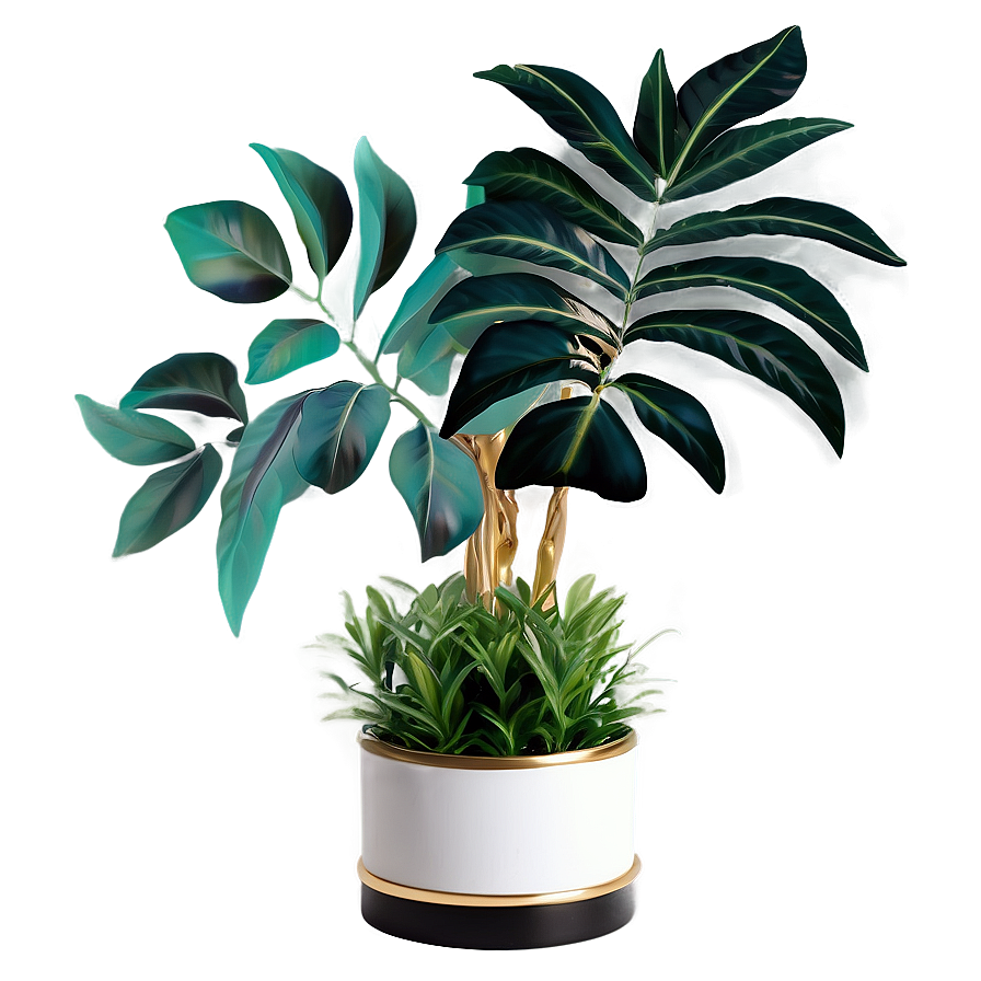 Faux Plant Centerpiece Png 06282024 PNG Image