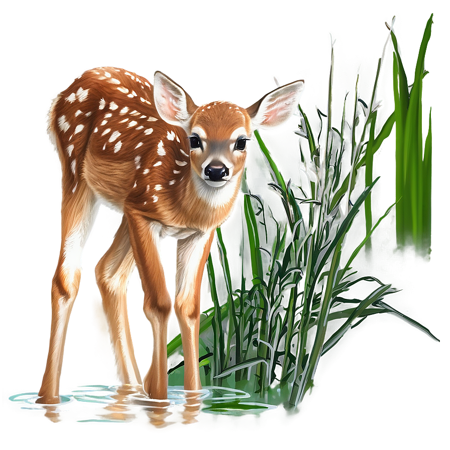 Fawn By River Png Vyd PNG Image