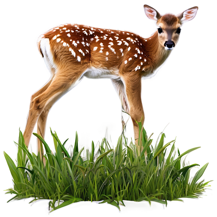 Fawn In Grass Png 7 PNG Image