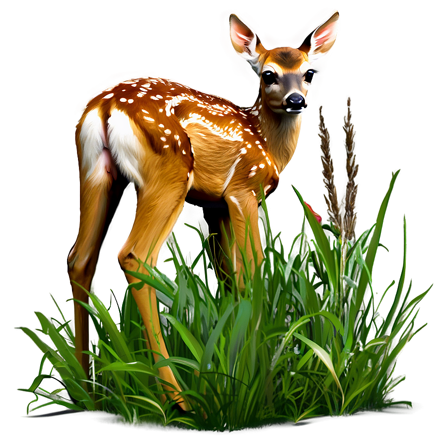 Fawn In Grass Png Gwc92 PNG Image