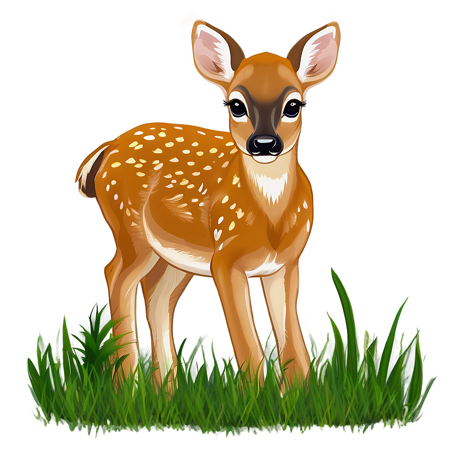 Fawn In Grass Png Jnl49 PNG Image