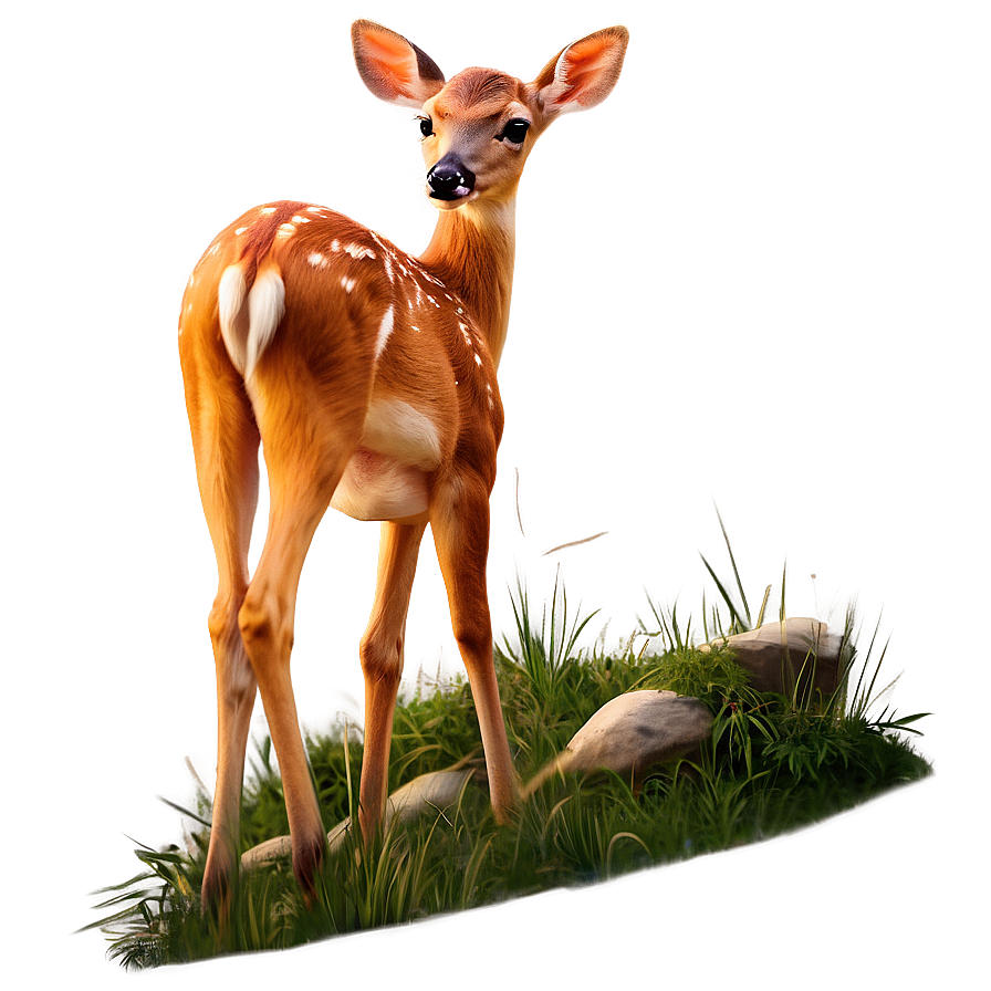 Fawn On Hillside Png Rtw56 PNG Image