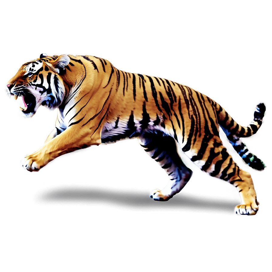 Fearless Angry Tiger Png Uvs PNG Image