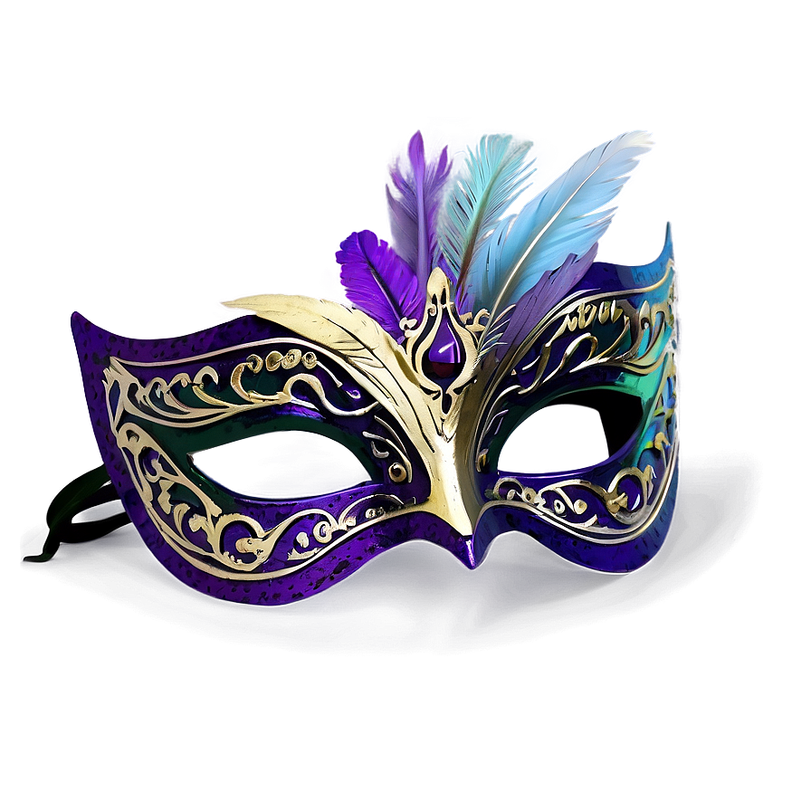 Feather Masquerade Mask Png 66 PNG Image