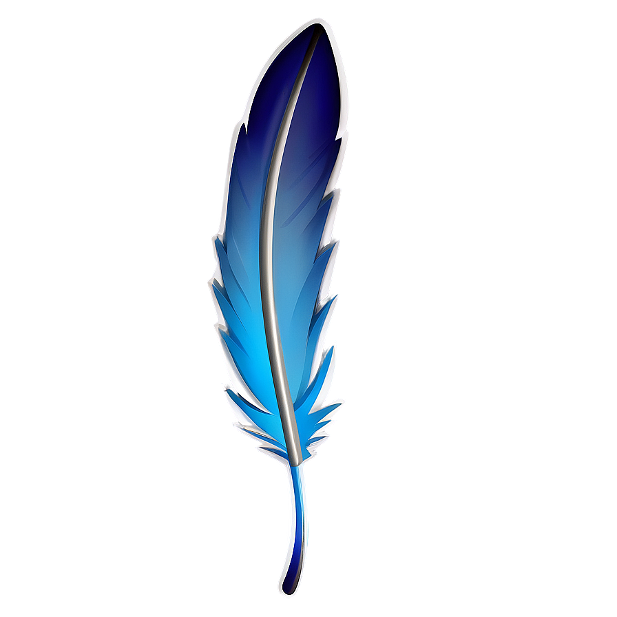 Feather Shaped Bookmark Png 05042024 PNG Image