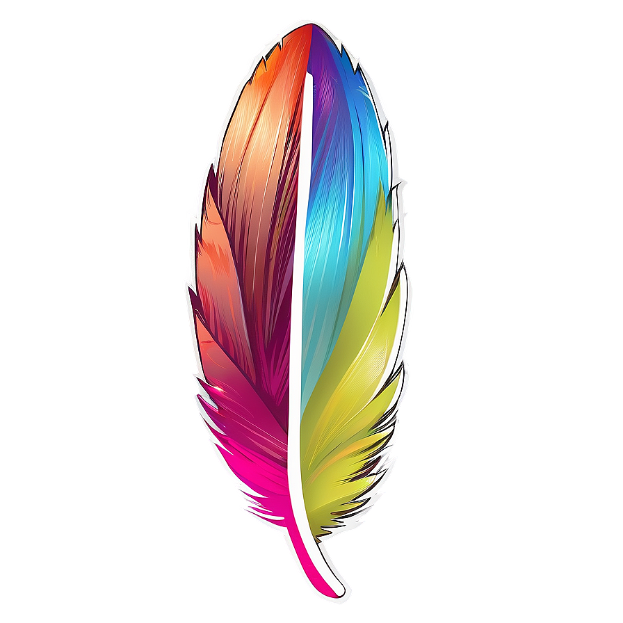 Feather Shaped Bookmark Png Wpd96 PNG Image