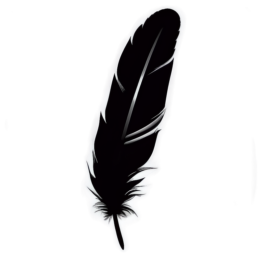 Feather Silhouette Clipart Png 47 PNG Image