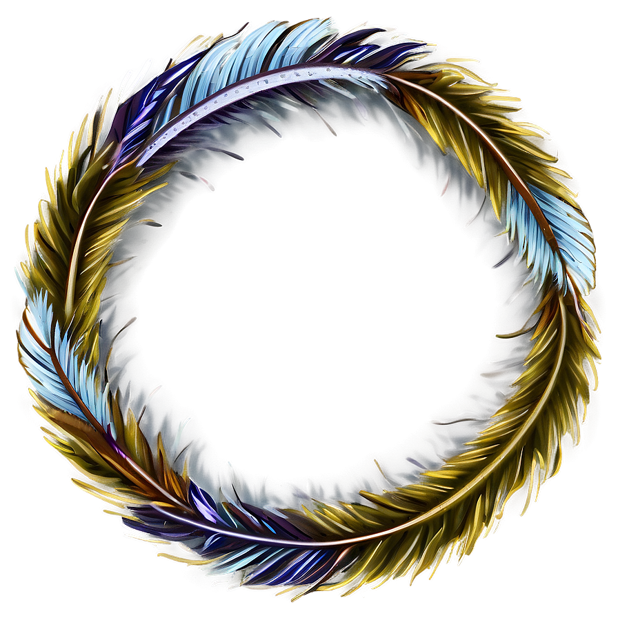 Feather Wreath Circle Png 91 PNG Image