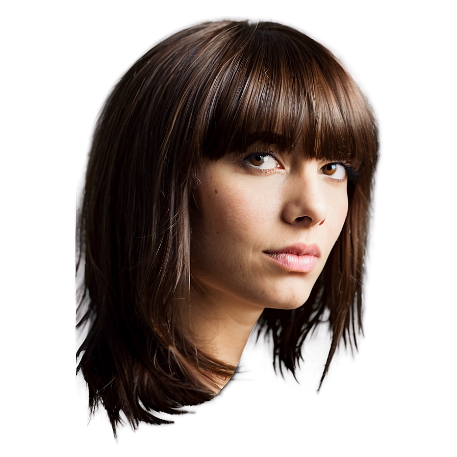 Feathered Bangs Hair Png 87 PNG Image