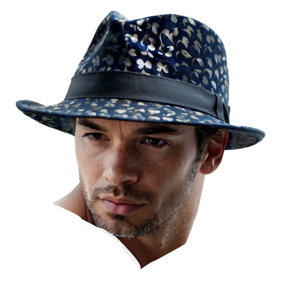 Fedora Hat On Model Png 06262024 PNG Image