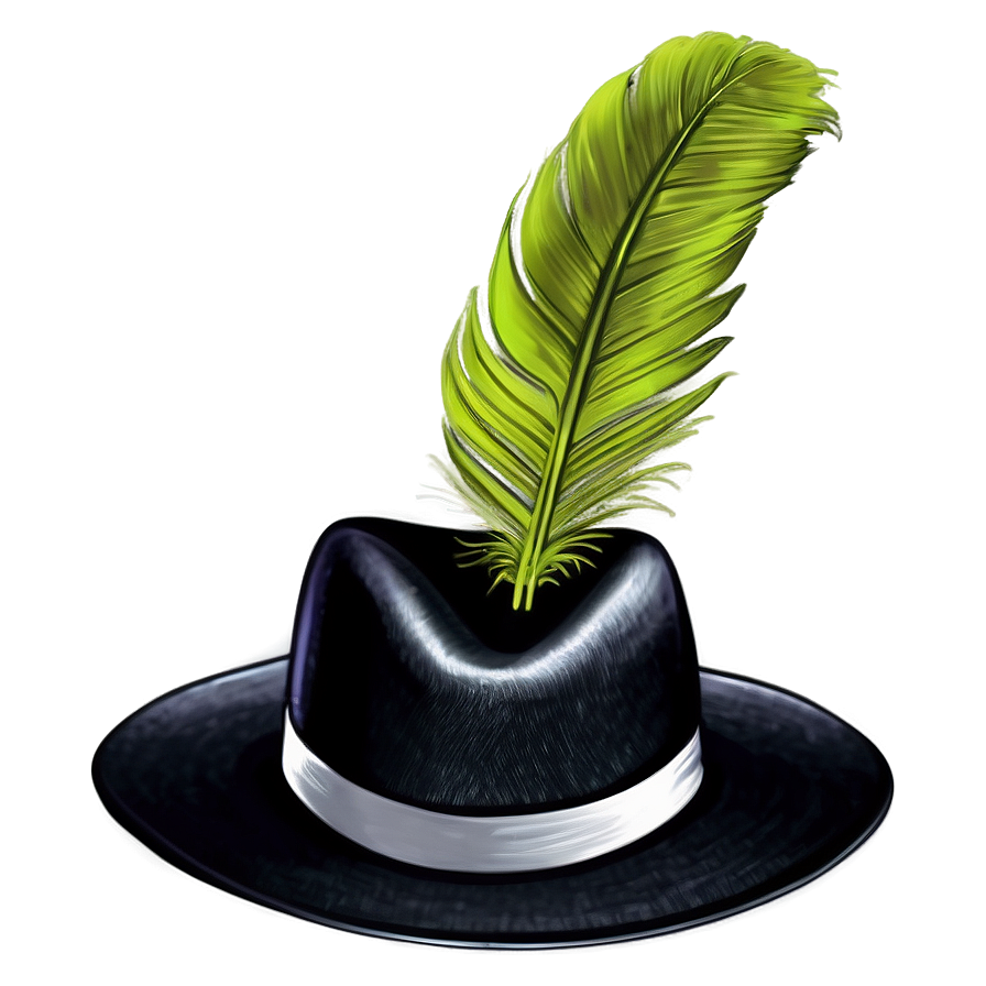 Fedora With Feather Png 05042024 PNG Image