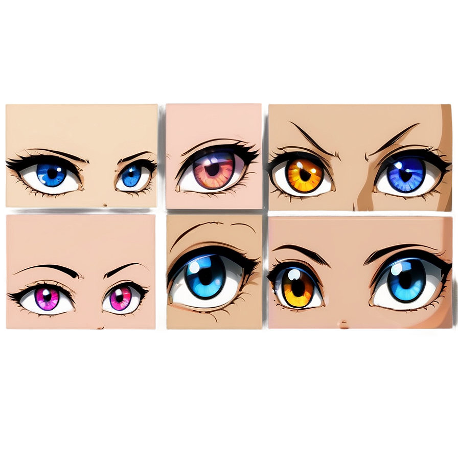 Female Anime Eyes Png Hha53 PNG Image