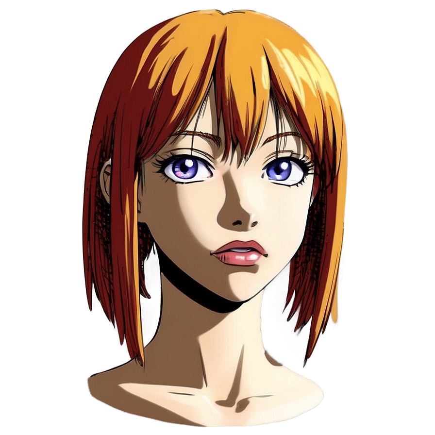 Female Anime Head Design Png Dfq62 PNG Image